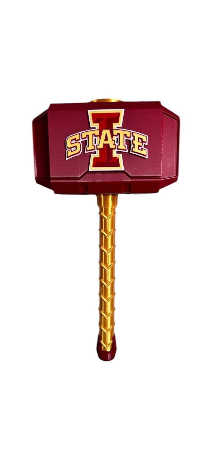 Iowa State Cyclones NCAA Mjolnir Thor Hammer. 3D Printed Fan Art