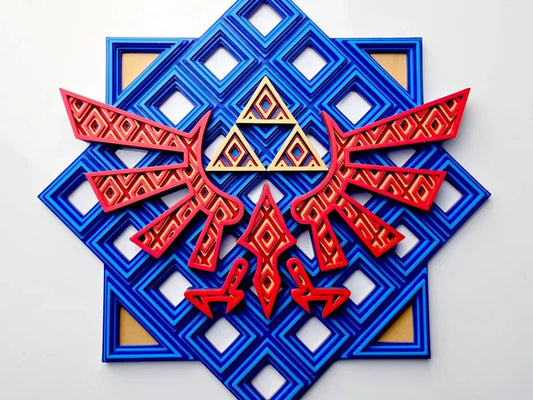 Legend of Zelda Wall Art Or Display 3D printed Grid Mosaic