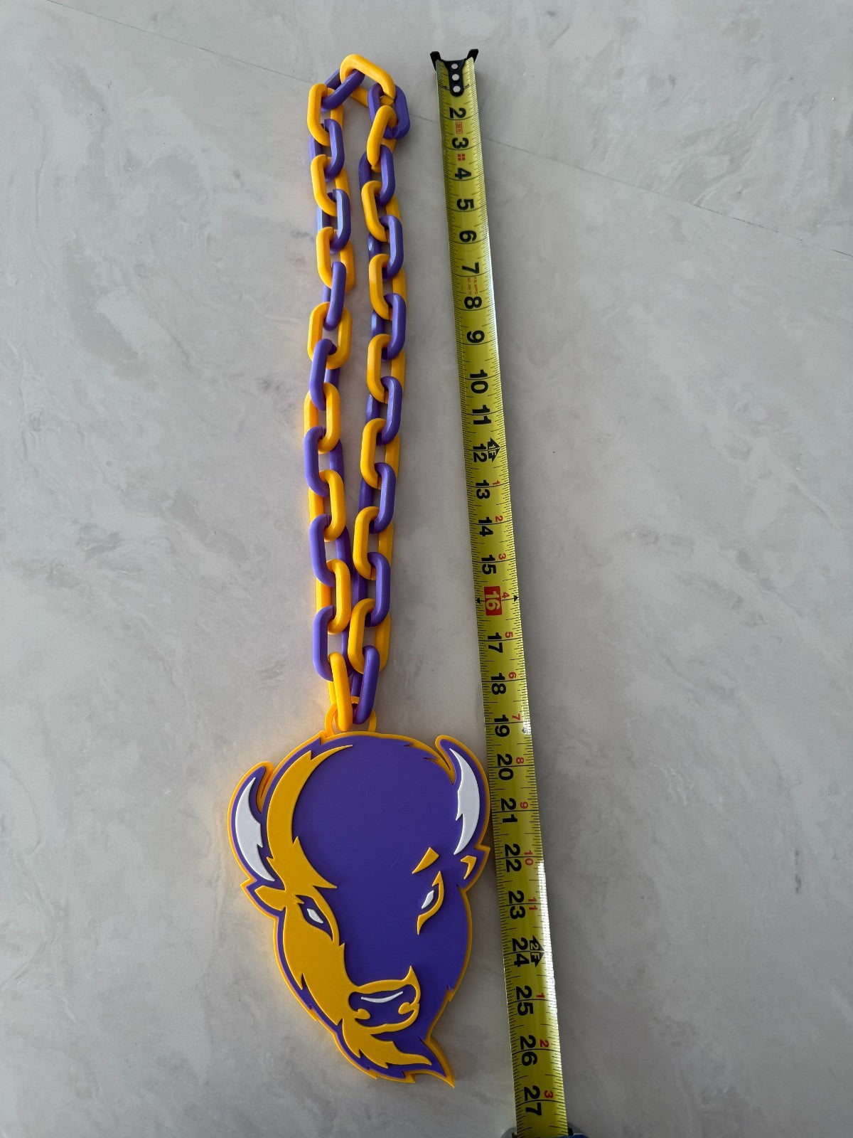 Lipscomb Bisons Oversized Fan Necklace, Hype Chain