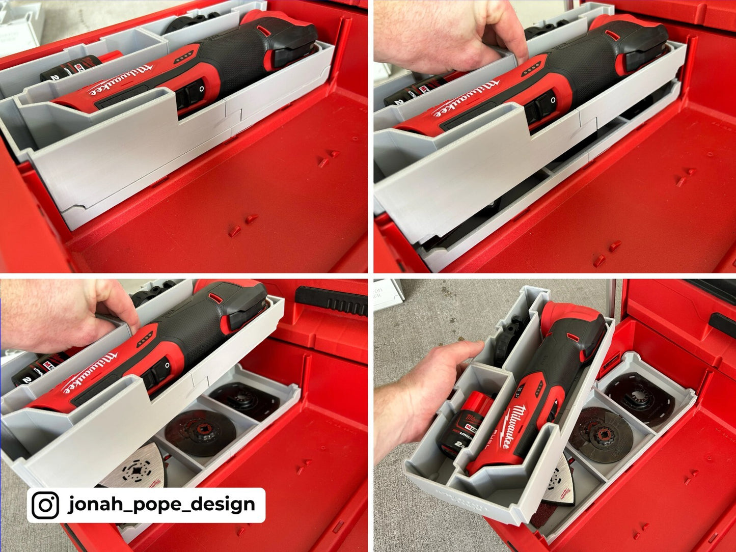 Milwaukee Packout Slimline Insert for M12 Fuel Multi Tool (Insert Only)