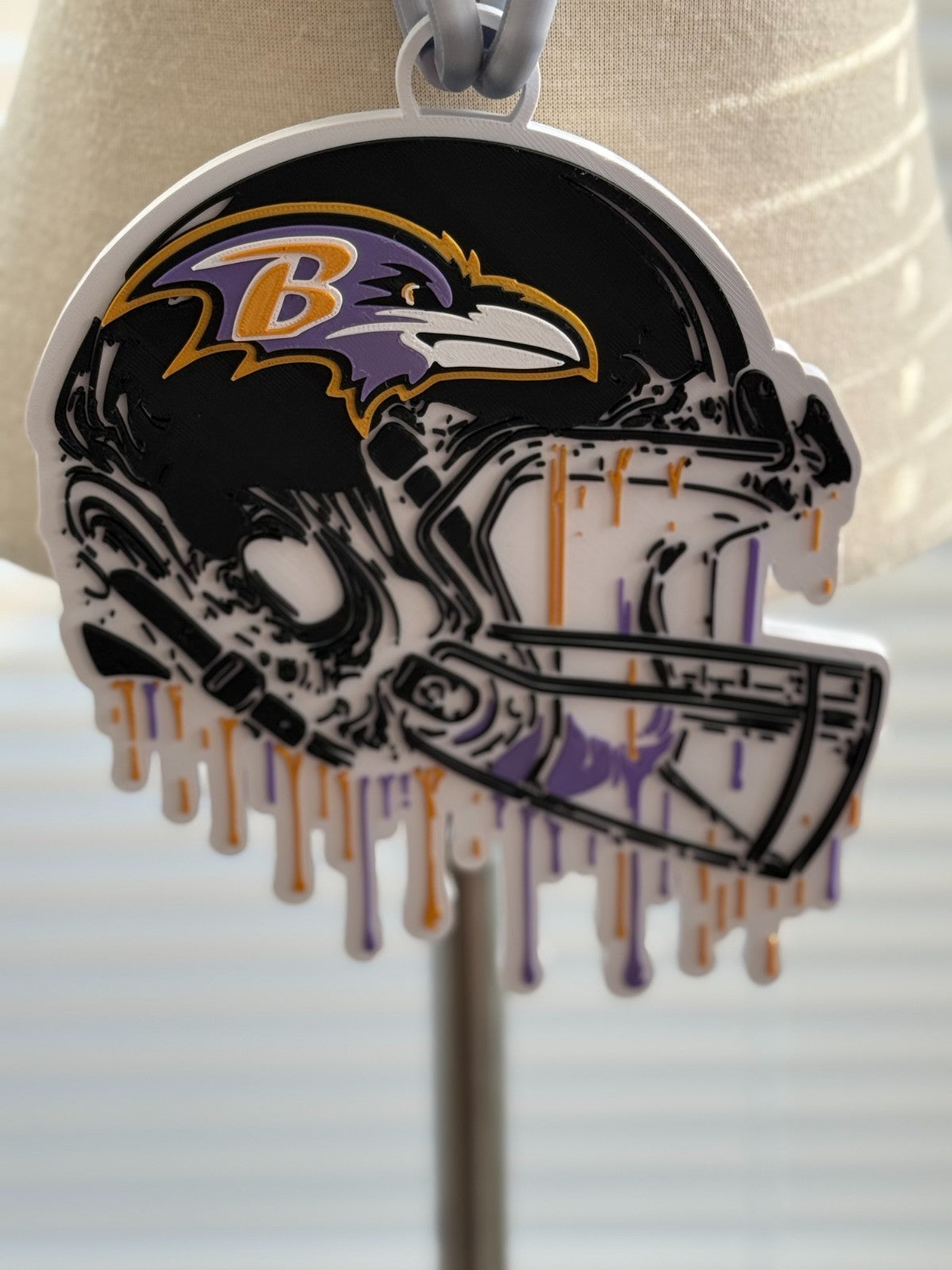 Baltimore Ravens Oversized Helmet Necklace Drip Hype Chain