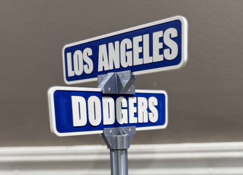 Los Angeles Dodgers Street Sign Office Desk Decor Man Cave Baseball Unique Gifts
