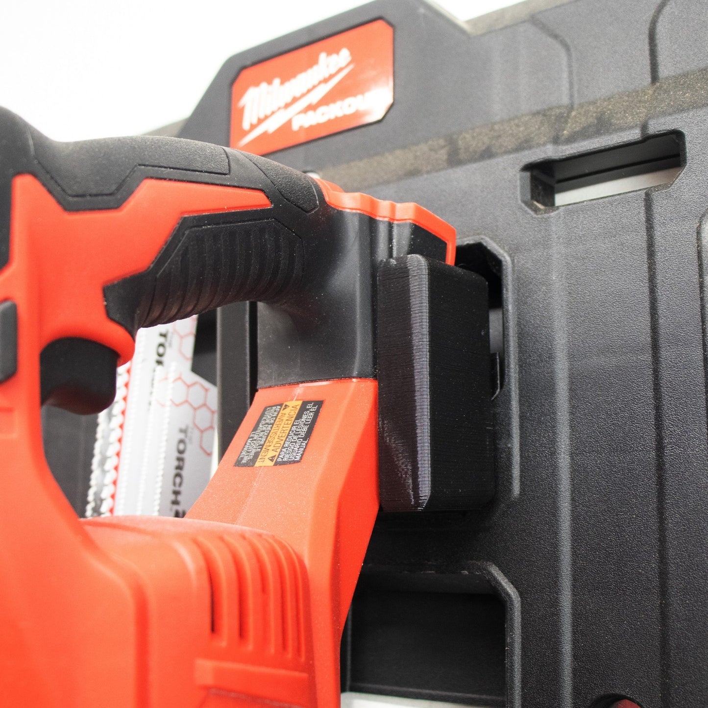 Packout Wall M18 Reciprocating Saw Mount with Blade Holder