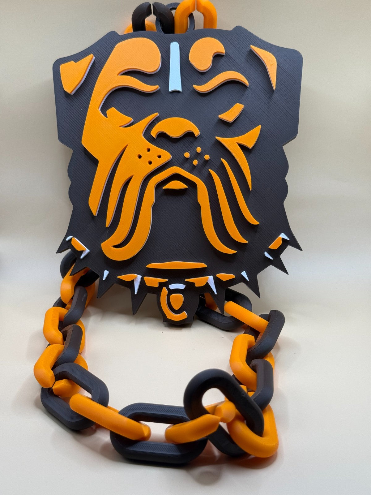 Cleveland Browns Oversized Necklace Turnover Chain Pendant HandMade 3D Printed