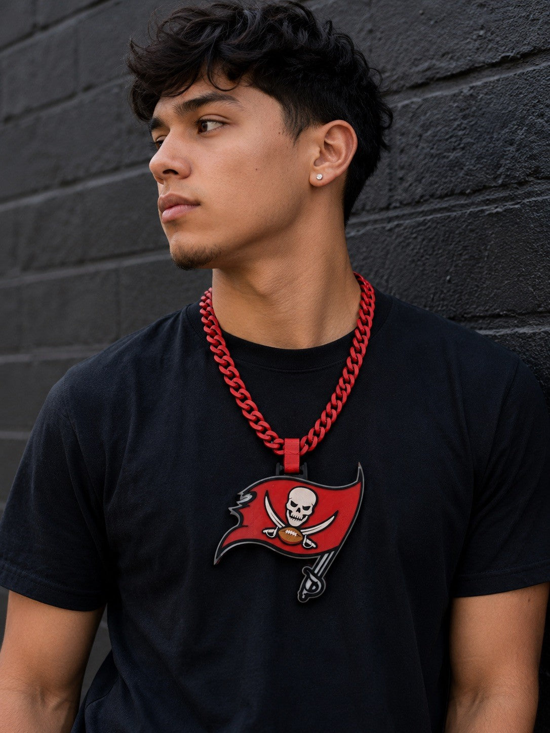Tampa Bay Buccaneers 3D Printed Hype Chain Cuban Link Style