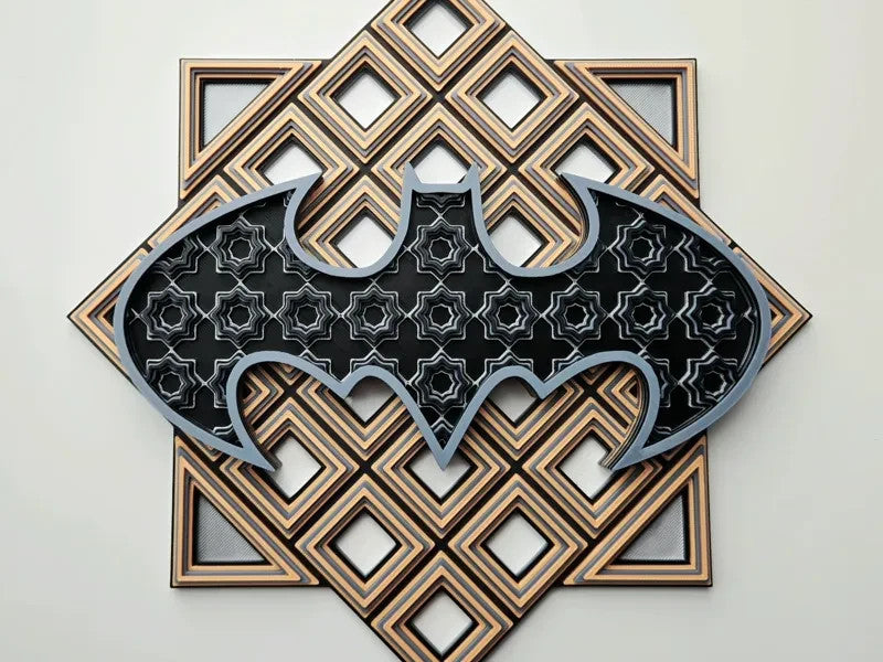 DC Comics Wall Art Or Display 3D printed Grid Mosaic