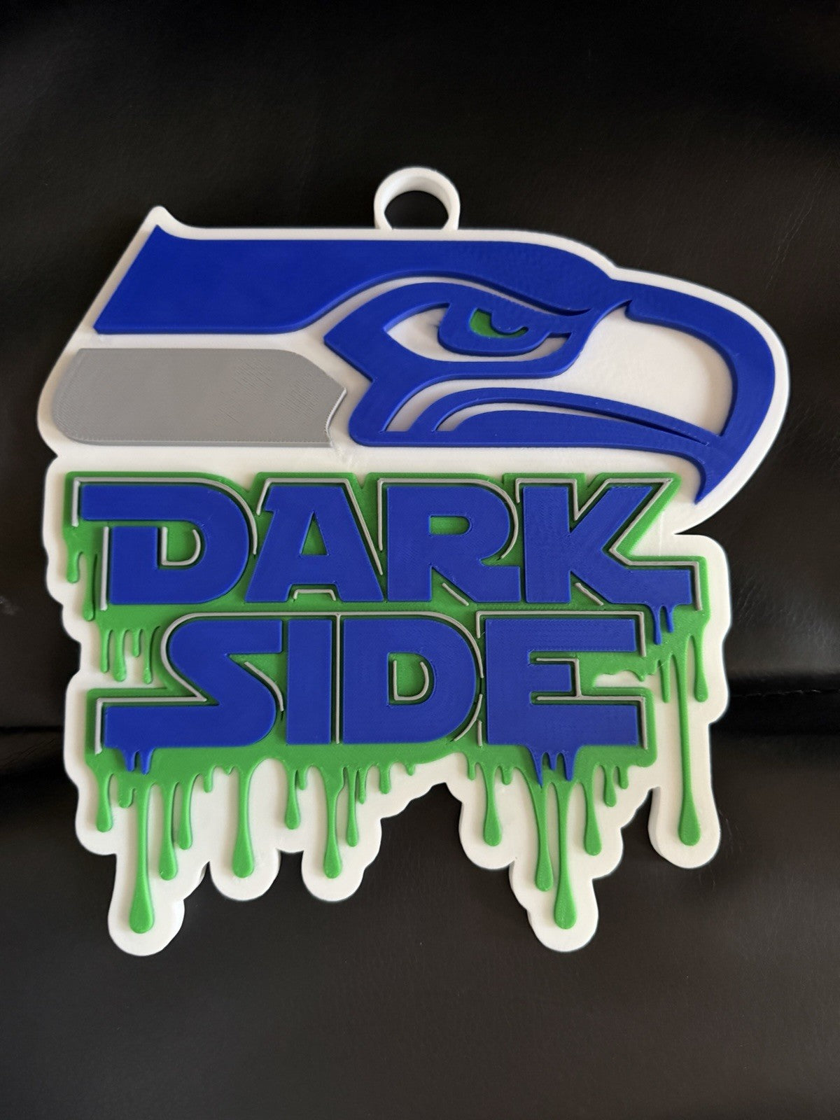 Seattle Seahawks Custom 3D Printed Dark Side Hype Chain – 42” Fan Necklace
