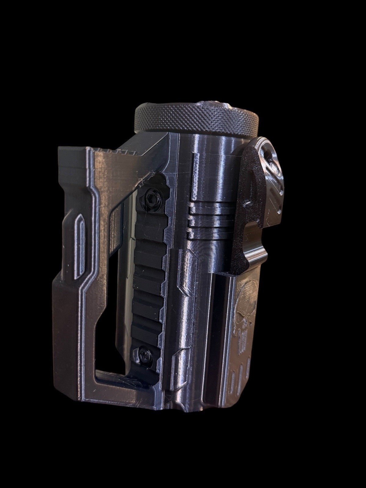 “Assault Koozie” with Knife Bottle Opener - Fits 12 oz Cans