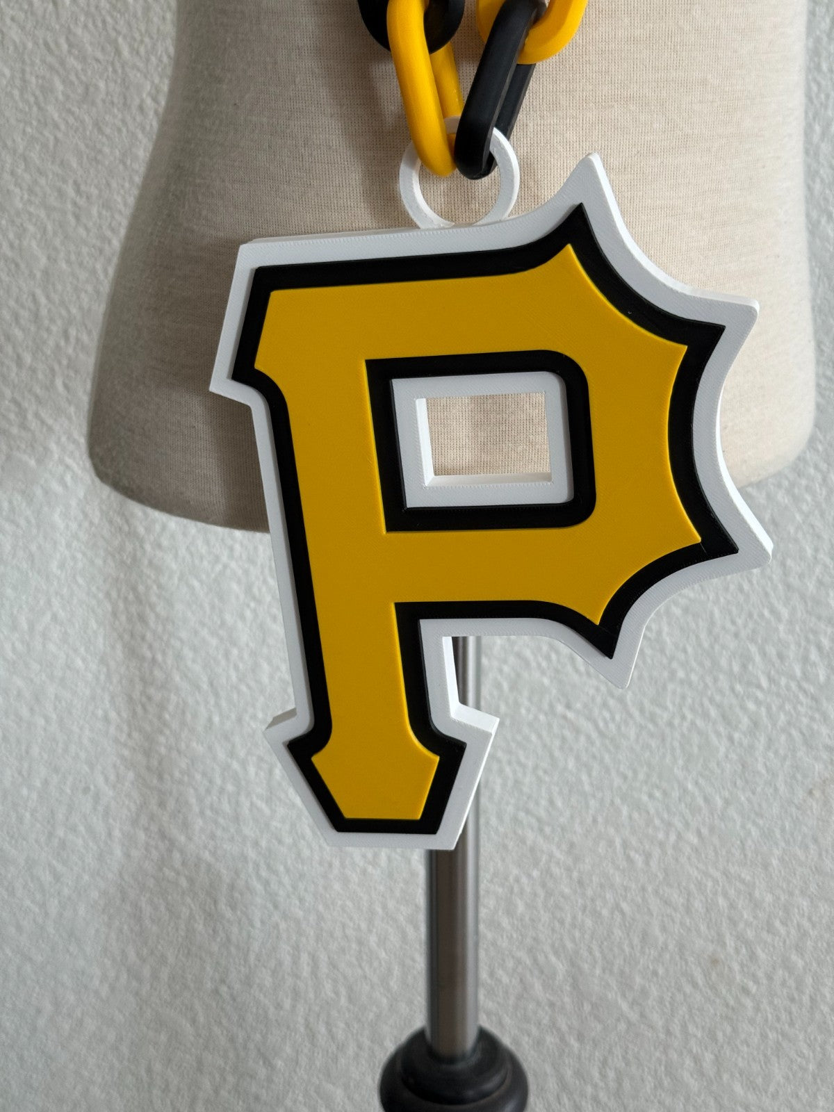 Pittsburgh Pirates Oversized Necklace Pendant Handmade 3D Printed