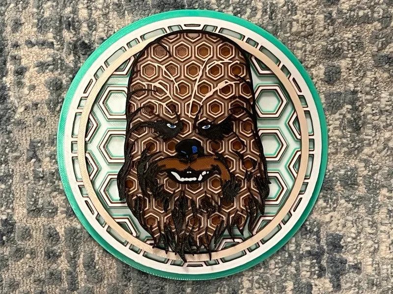 Star Wars Themed Wall Art Or Display 3D printed Dimensional Mosaic