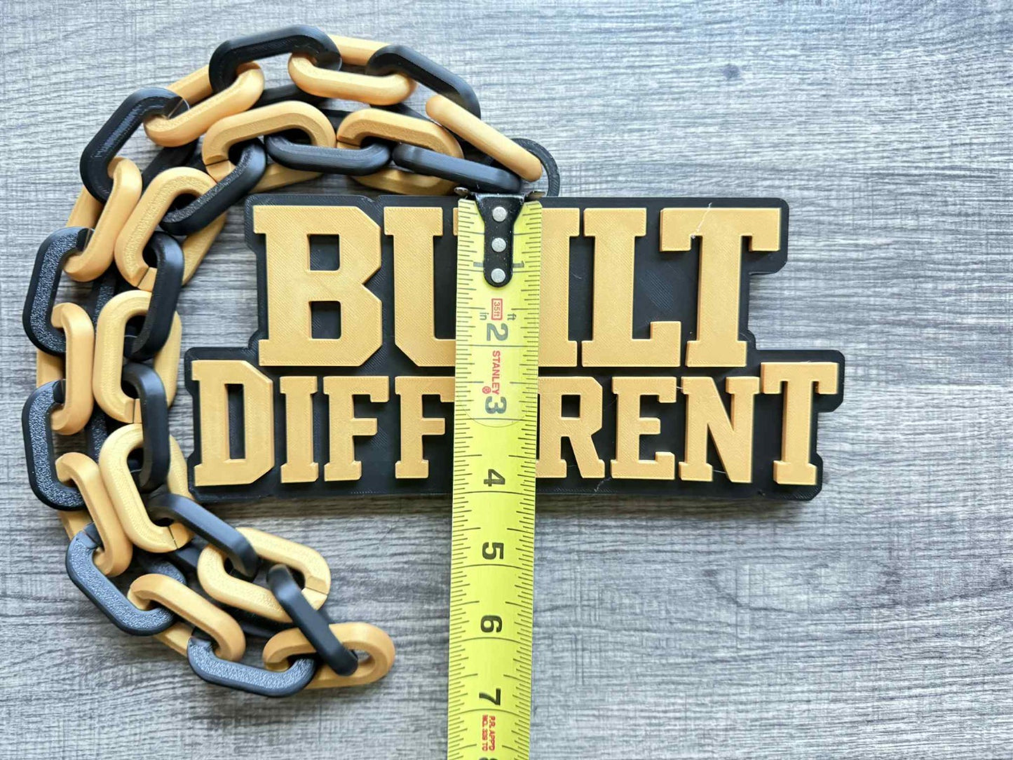Built Different Logo Oversized Necklace, Hype Chain [Made To Order]