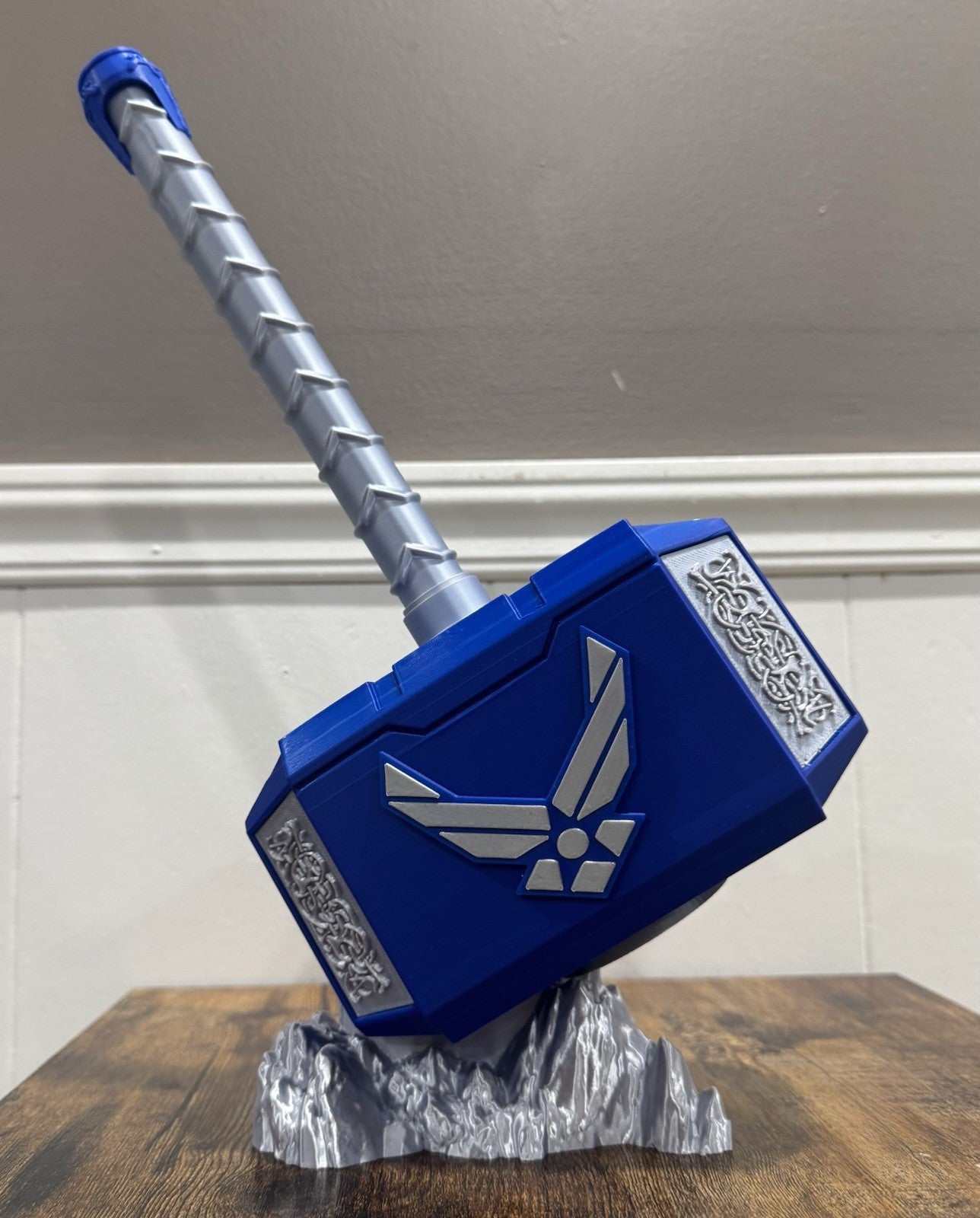 United States Air Force USAF Thor Hammer Mjolnir & Rock Unique Gifts Man Cave