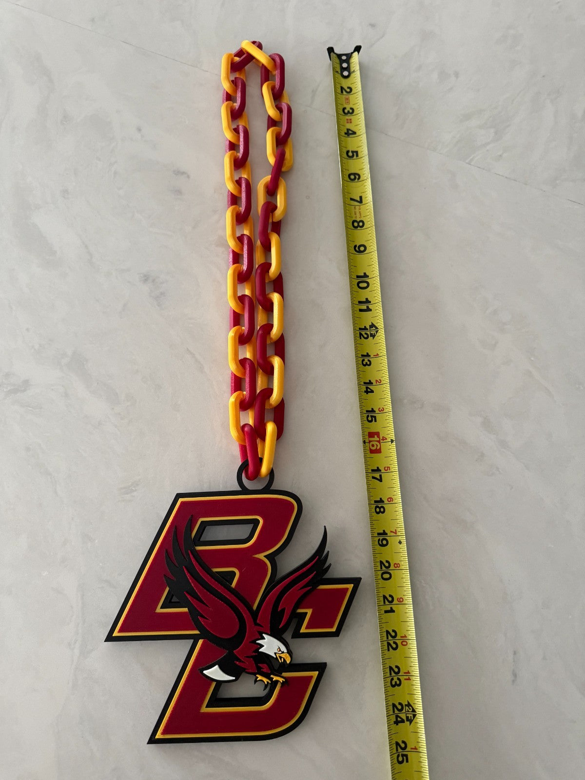 Boston College Eagles  Oversized Logo Necklace Handmade 3D Printed