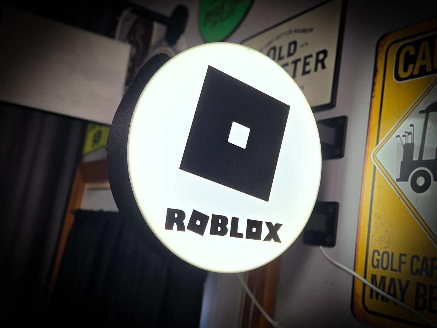 ROBLOX 12 Inch Light Box LED Sign 3D Printed Wall Decor Man Cave Garage