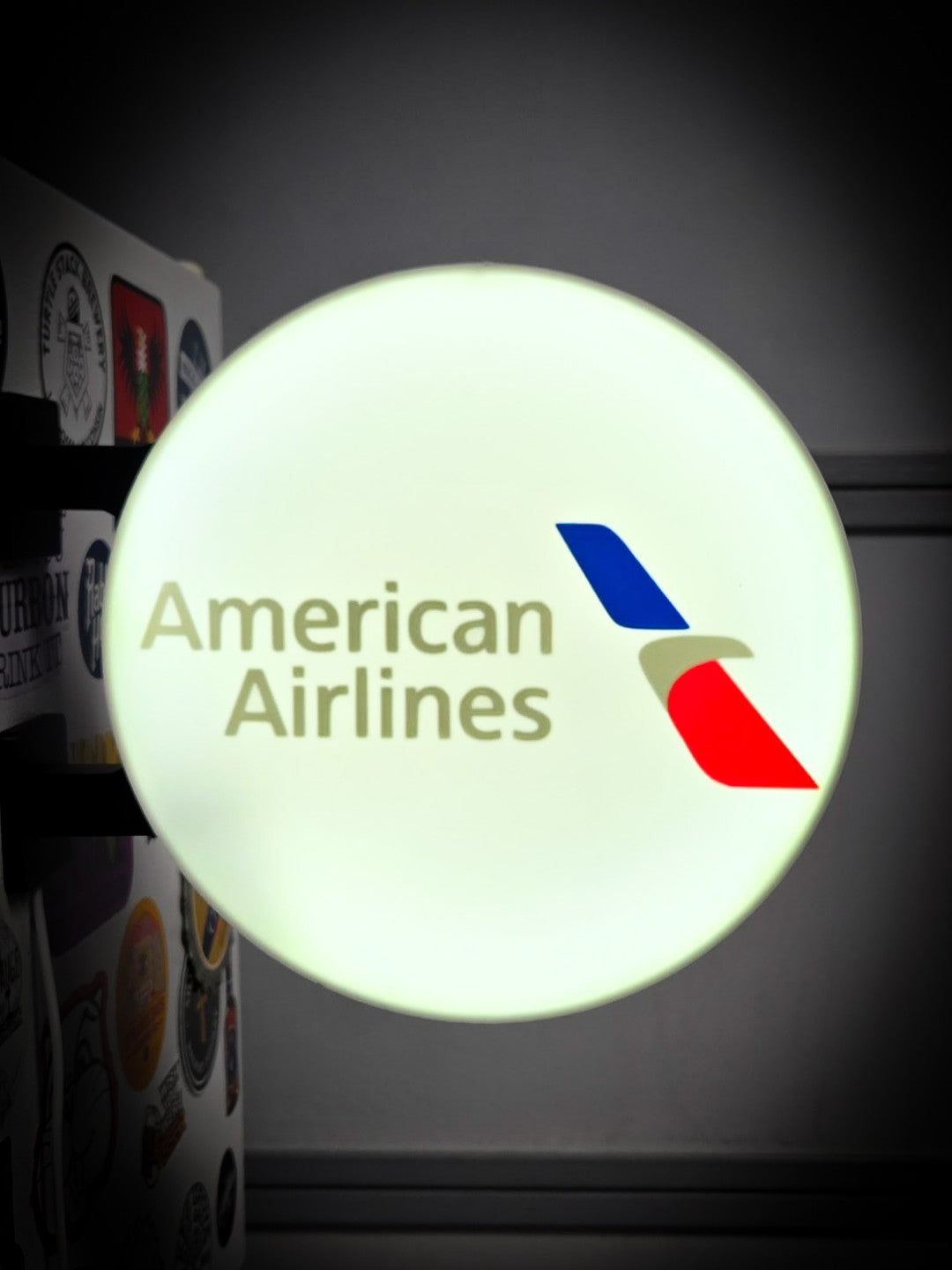 AMERICAN AIRLINES Current 12 Inch Light Box LED Sign 3D Printed Wall Decor