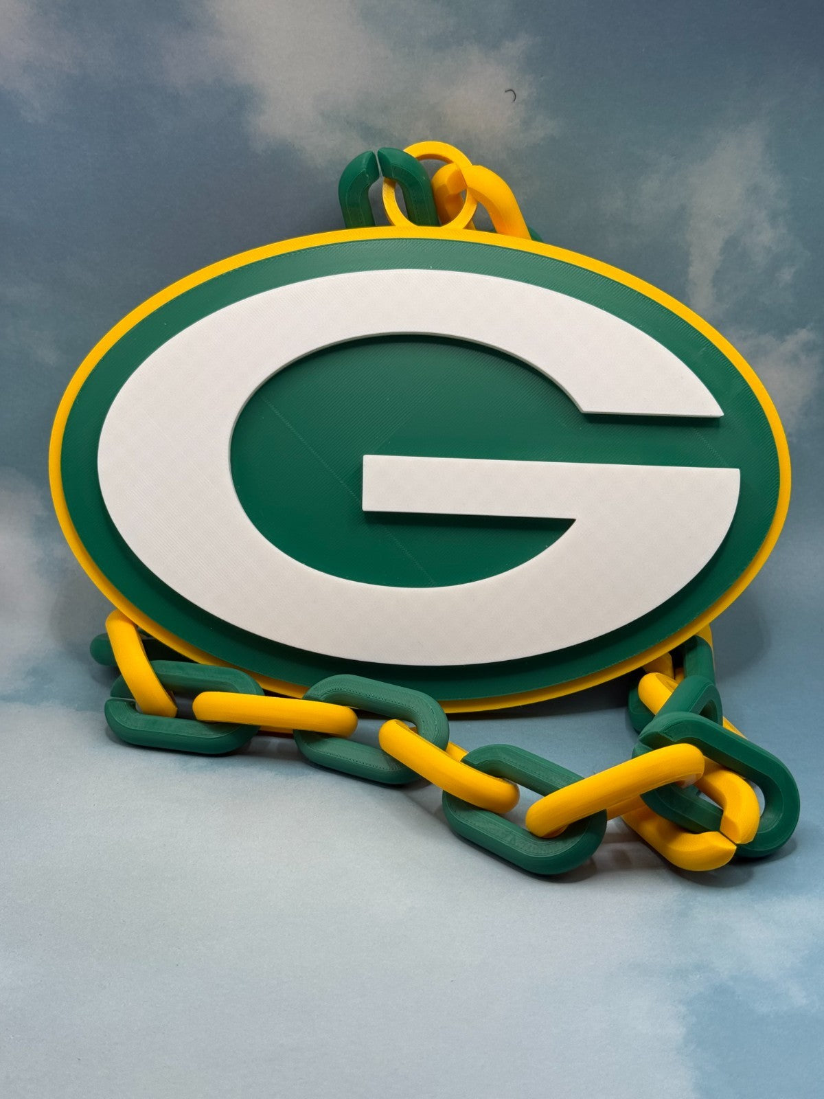 Green Bay Packers Logo Oversized Turnover Chain HandMade 3D Printed