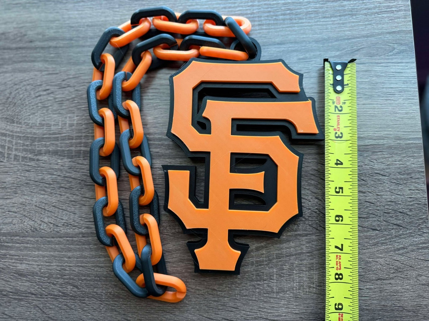 San Francisco Giants SF 3D Printed Sports Chain, Hype Chain [Made to Order]