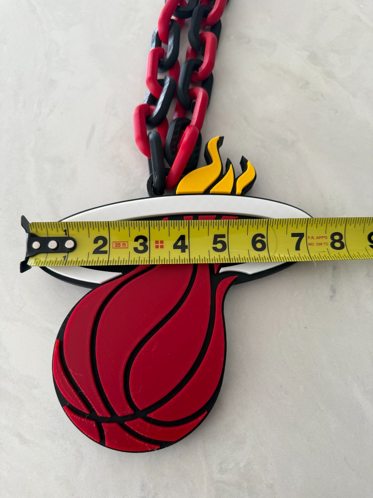 Toronto Raptors Oversized Hype Chain - 3D Printed Basketball Necklace - We The N