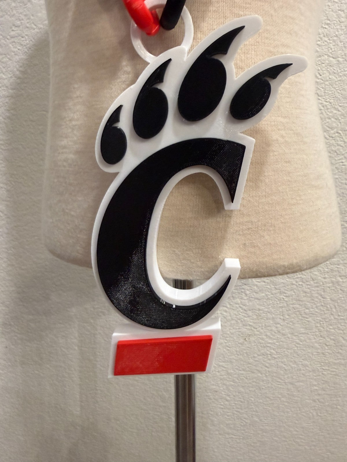 Cincinnati Bearcats Oversized Logo Pendant Necklace & Chain