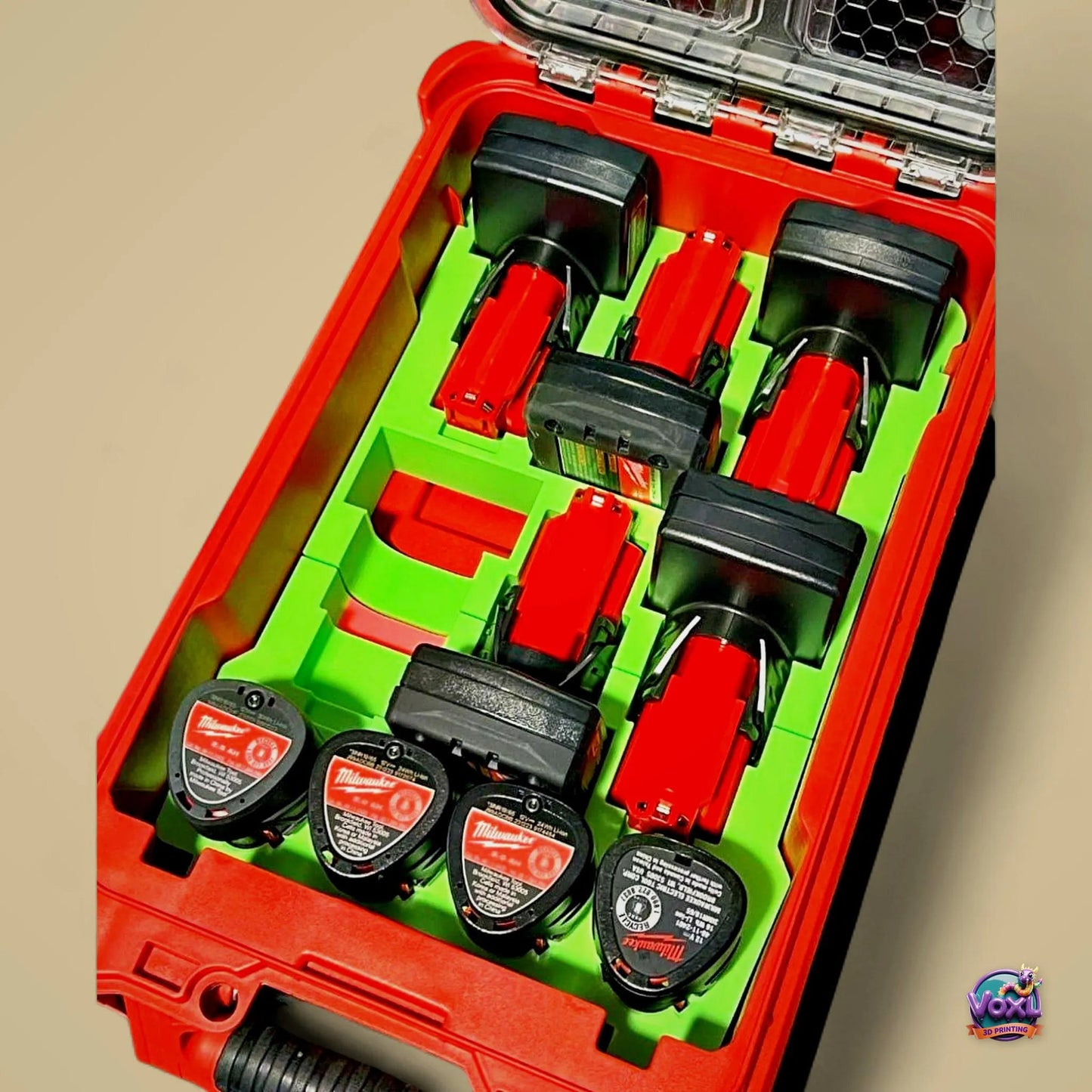 3D Printed M12 Battery Insert – Packout Organizer Tray Holder