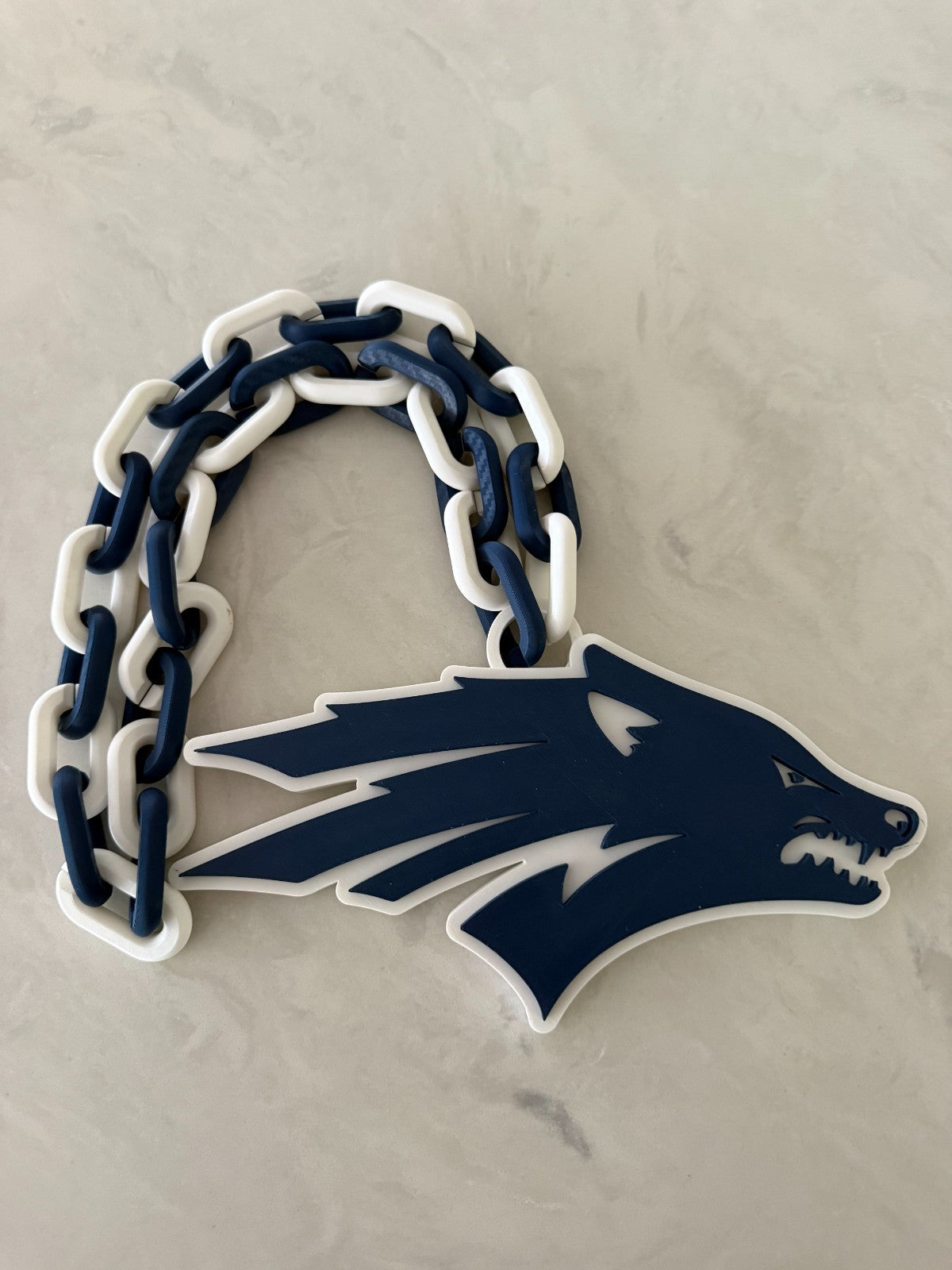 Nevada Wolf Pack Oversized Fan Necklace Hype Chain