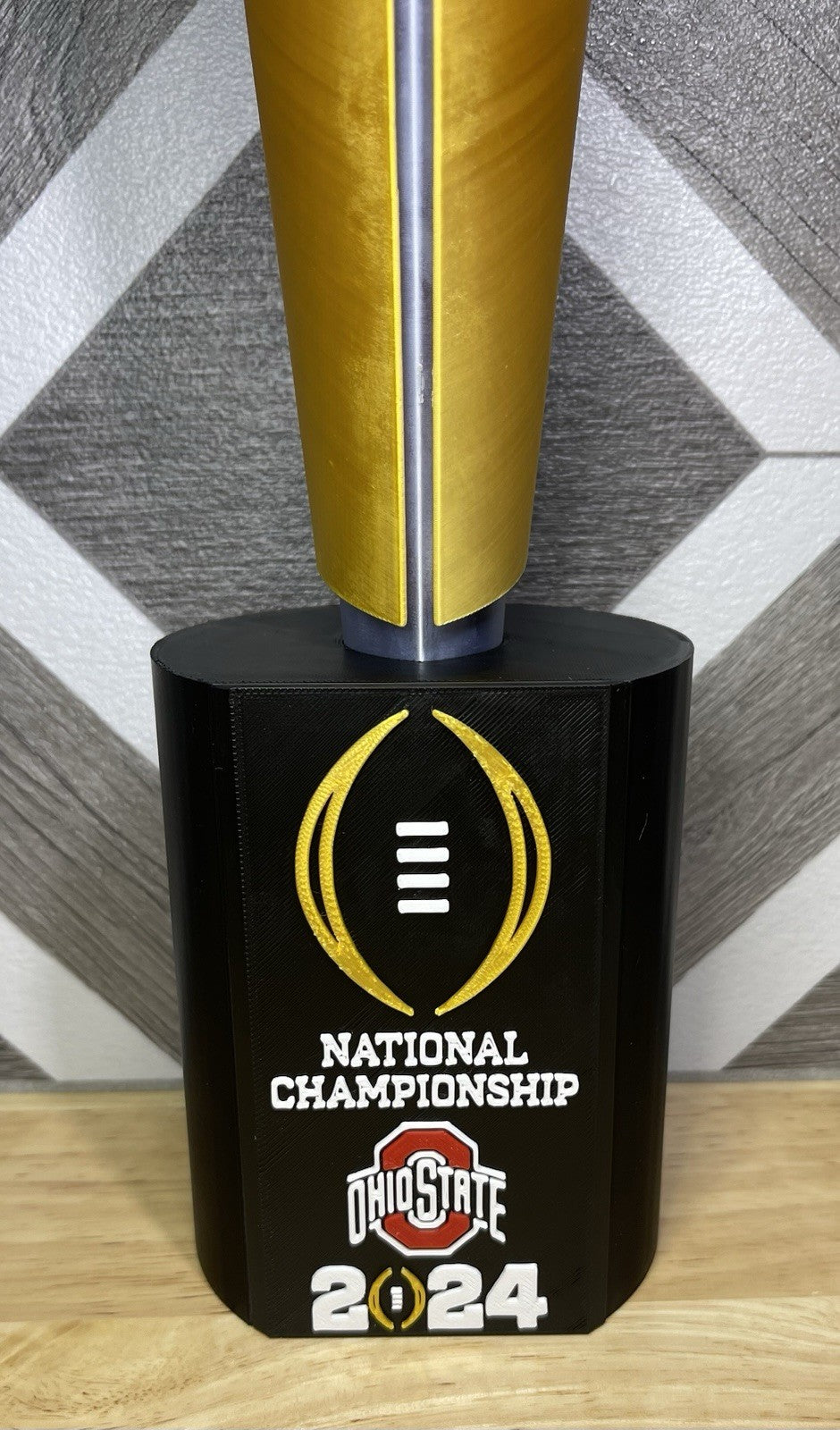 Ohio State Football National Championship Replica 3D-Printed Trophy (14-in)