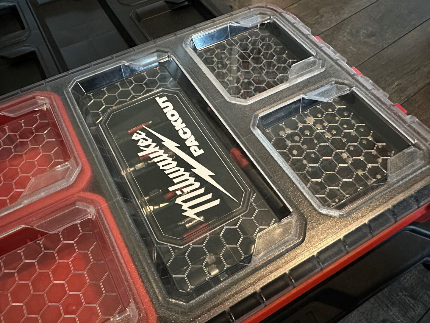 Impact bit holder insert for Milwaukee PACKOUT Low Profile Organizers
