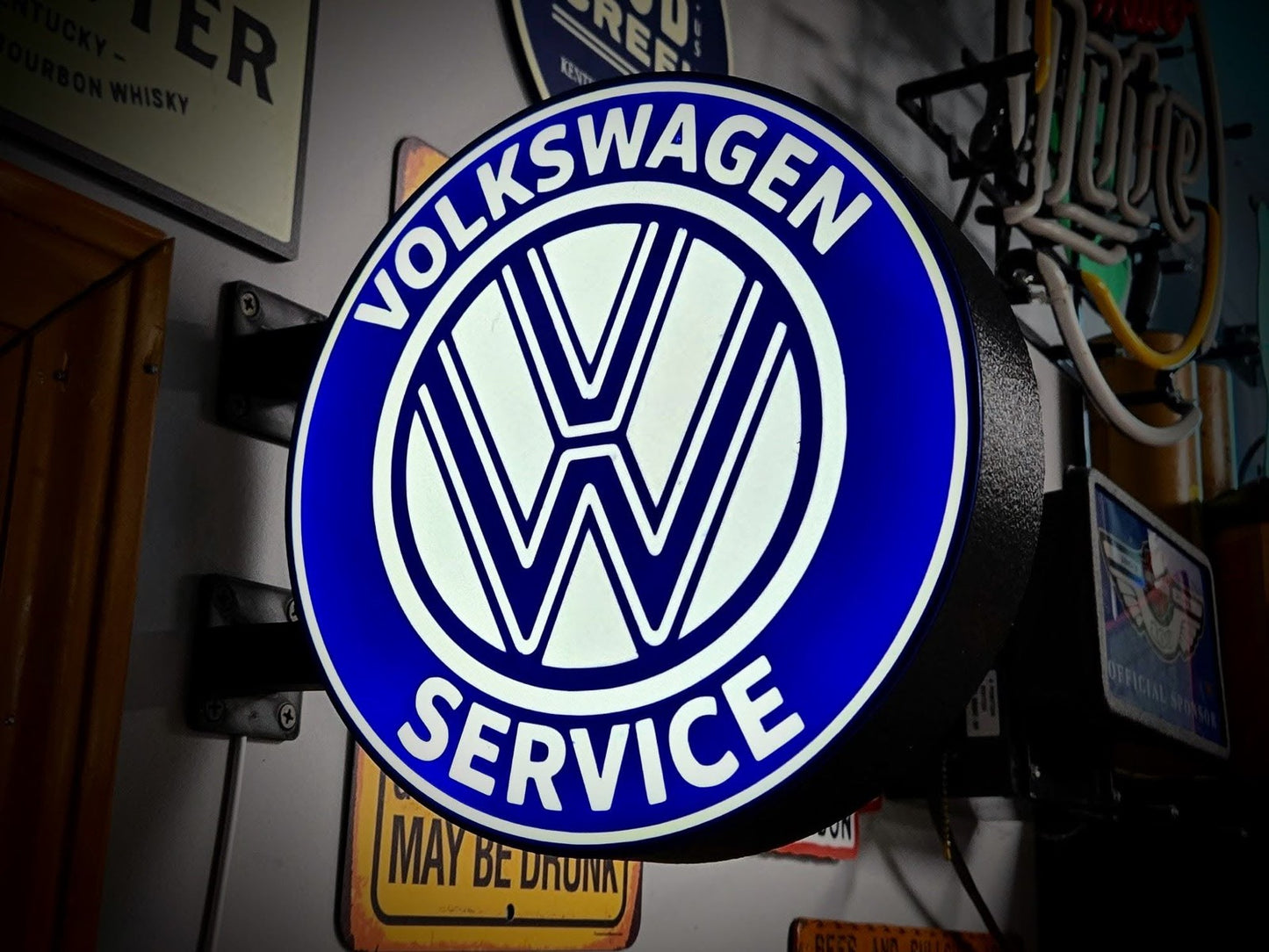 VOLKSWAGEN 12 Inch Light Box LED Sign 3D Printed Wall Decor Man Cave Garage