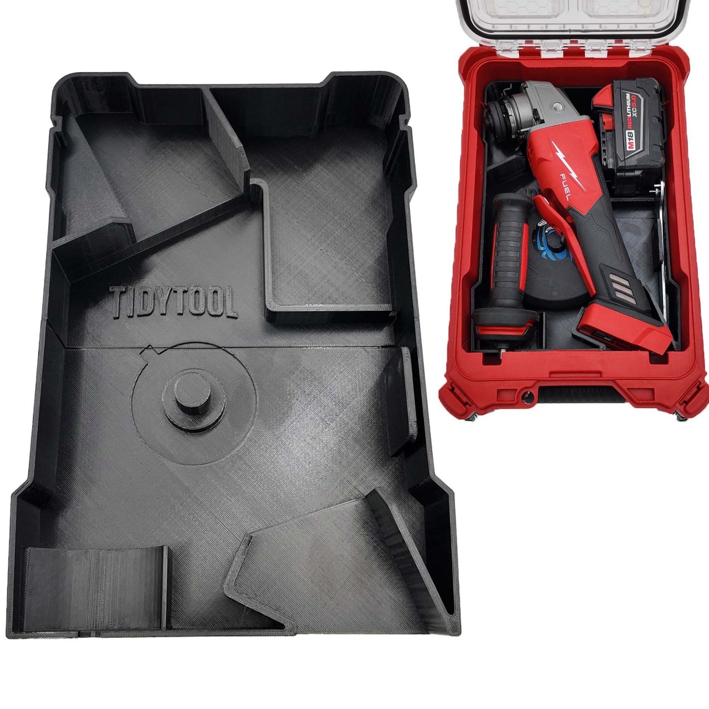 M18 Grinder Organizer for Milwaukee Compact Packout insert 2686 2880 2881