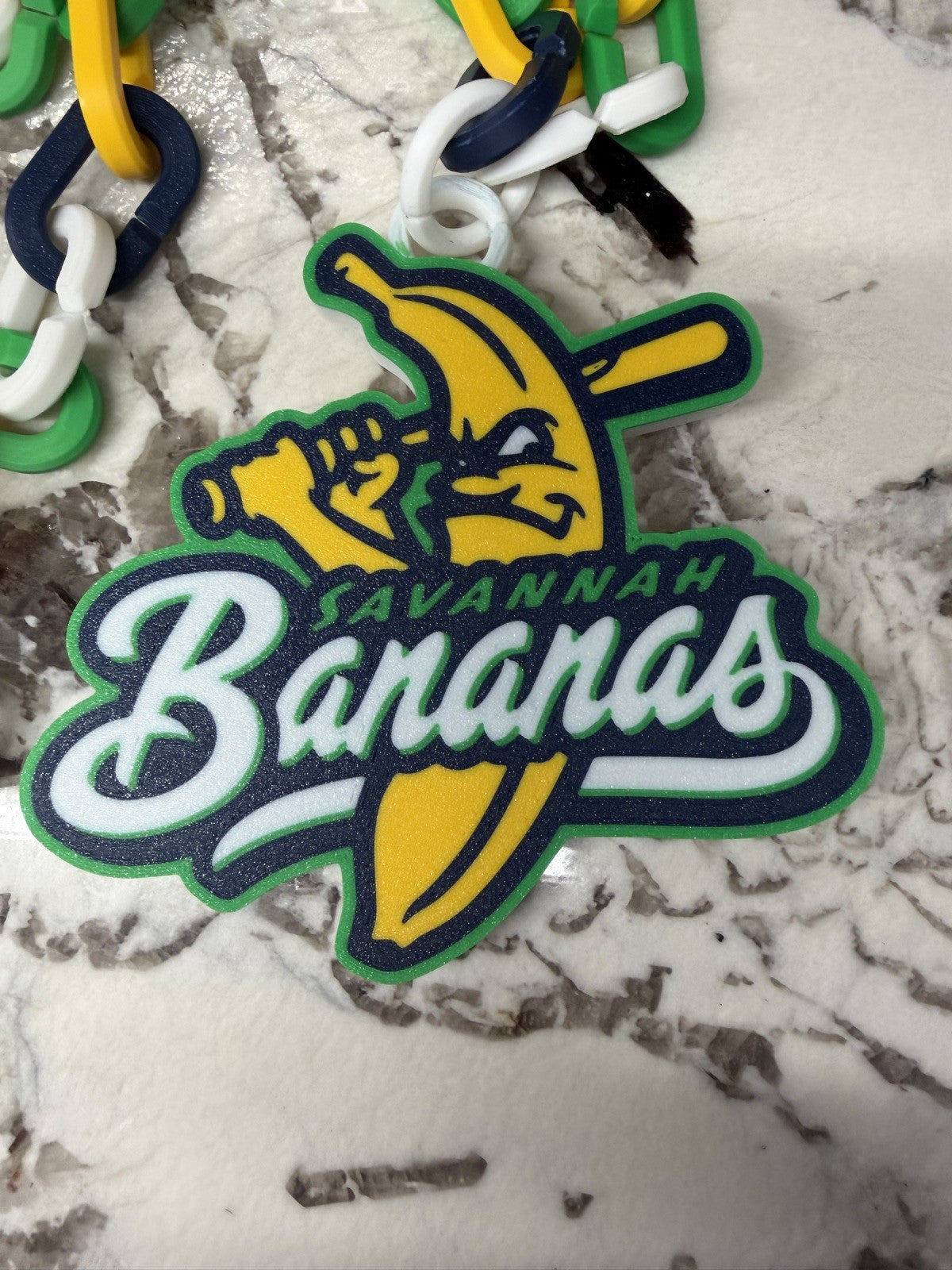 Savannah Bananas Turnover Chain | 5.5” Pendant | 36” Chain