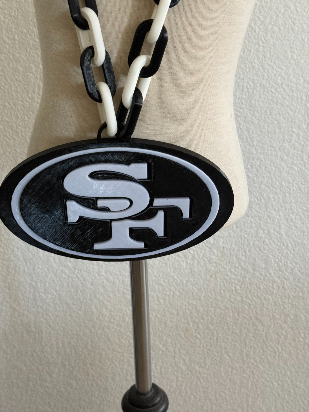 San Francisco 49'ers Logo Hype Turnover Chain Blackout Edition Handmade
