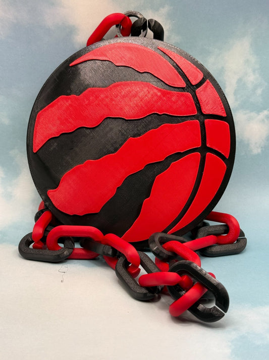 Toronto Raptors Oversized Fan Necklace, Pendant and Chain