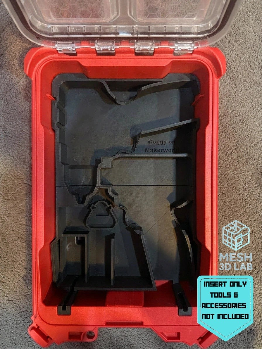 Fits Milwaukee M12 3497-22 Drill Driver Combo PACKOUT Insert (Insert Only)