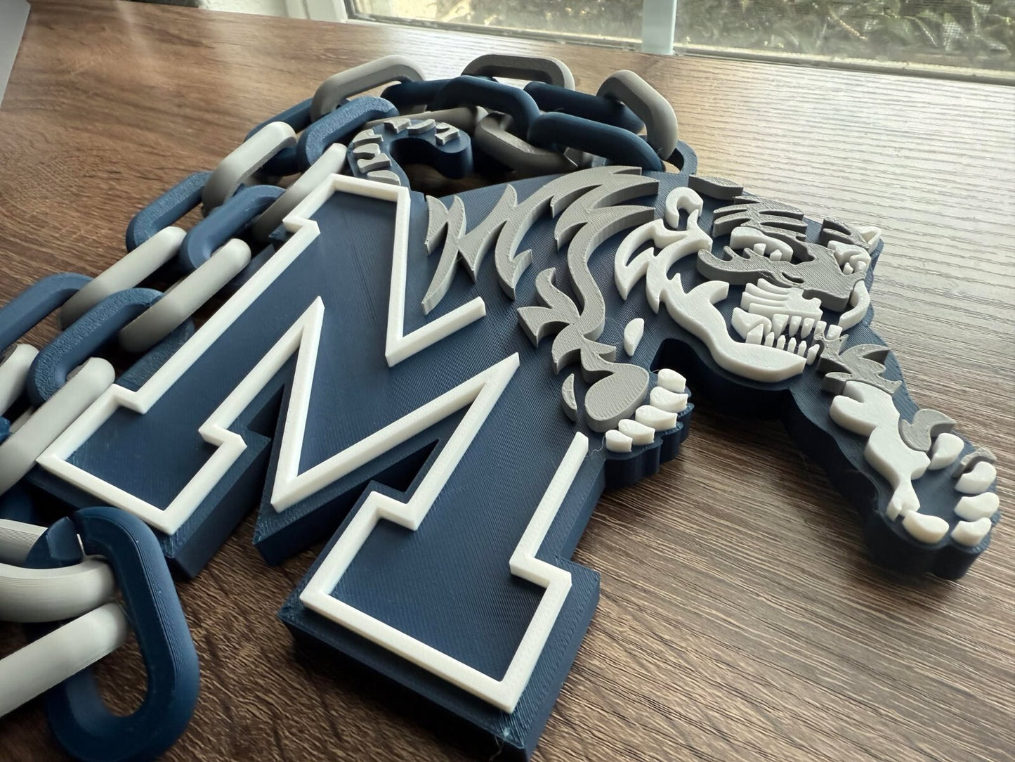 Memphis Tigers Oversized Necklace, Hype Chain [Made To Order]