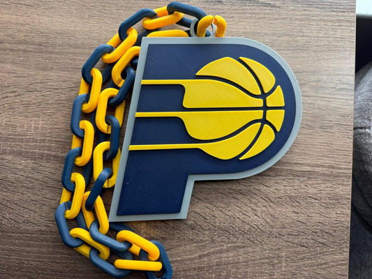 Indiana Pacers Oversized Necklace, Hype Chain [Made To Order]