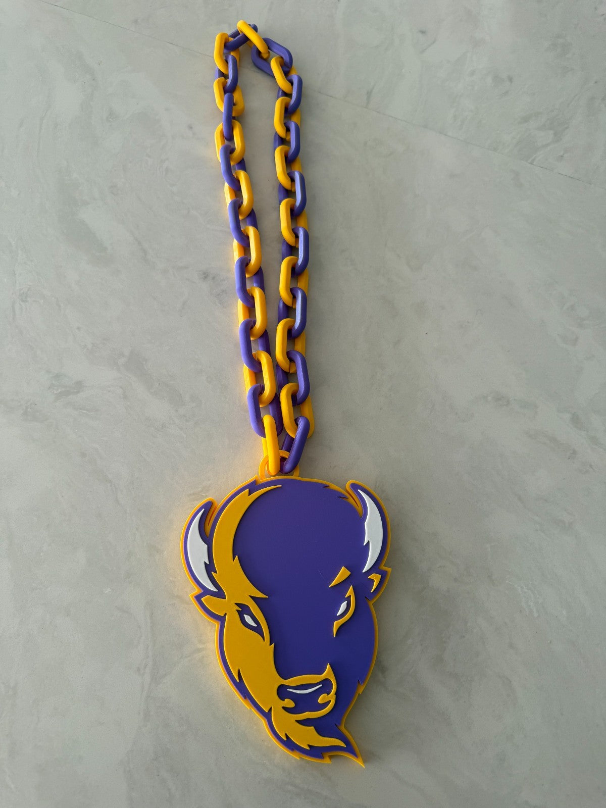 Lipscomb Bisons Oversized Fan Necklace, Hype Chain