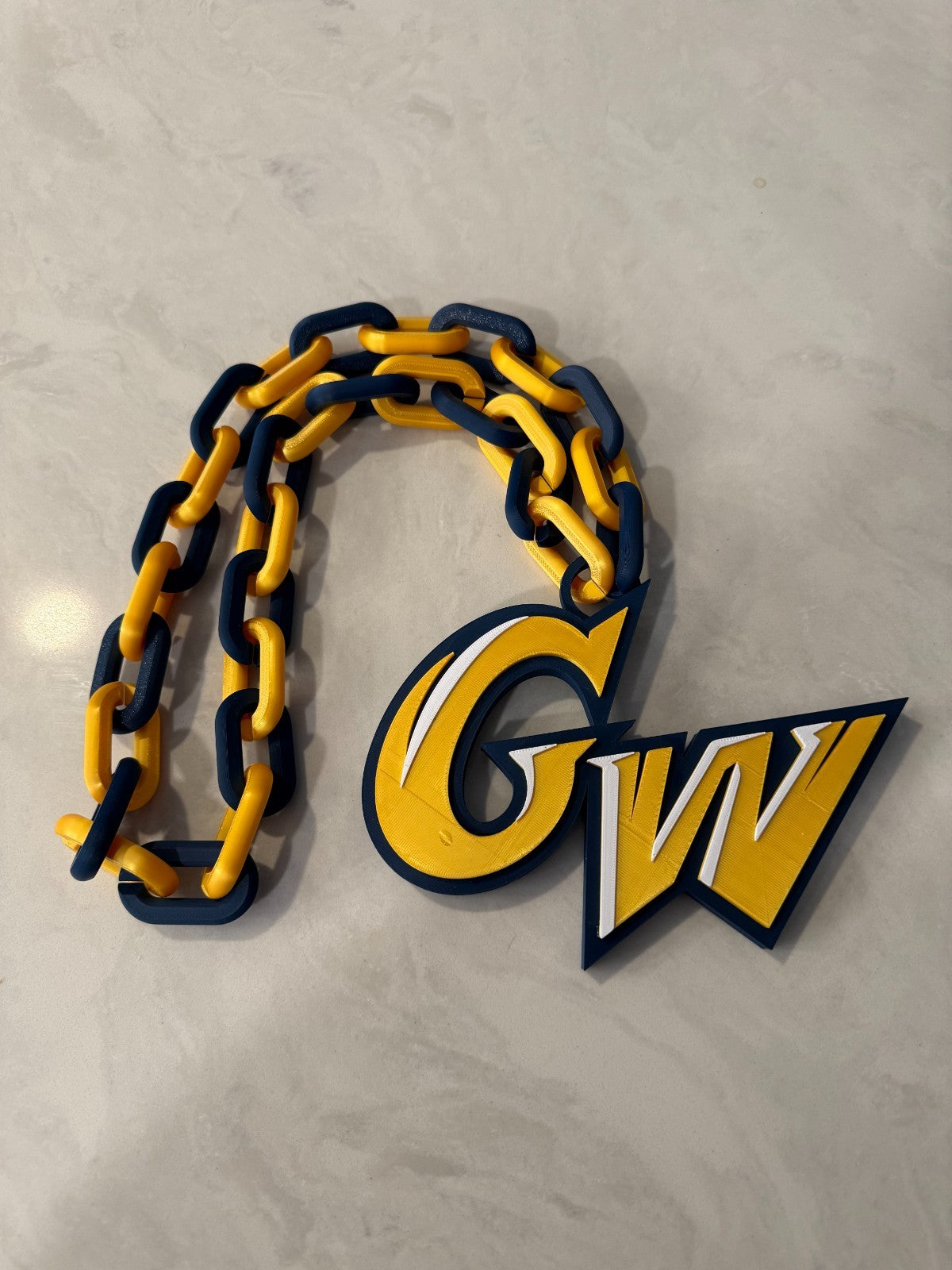 George Washington Revolutionaries Oversized Necklace, Hype Chain HandMade