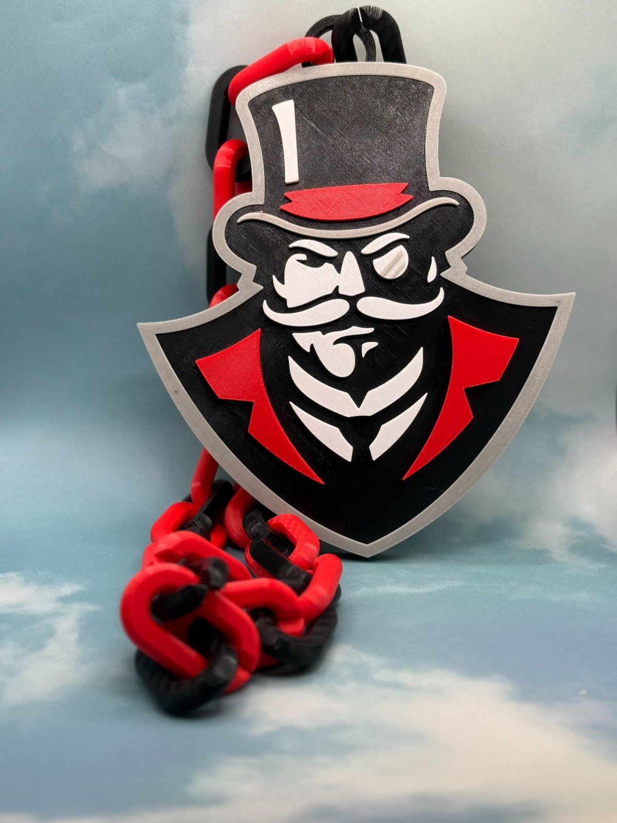 Austin Peay Governors Oversized Necklace, Fan Hype Chain, Let's Go Peay!