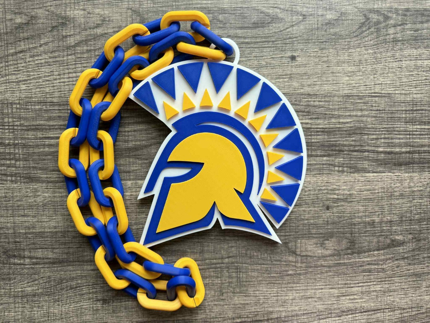 San Jose State Spartans Logo Oversized Necklace, Pendant Chain