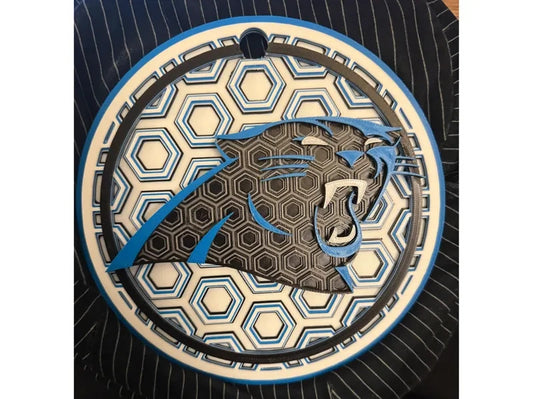 Carolina Panthers Wall Art Or Display 3D printed Dimensional Mosaic