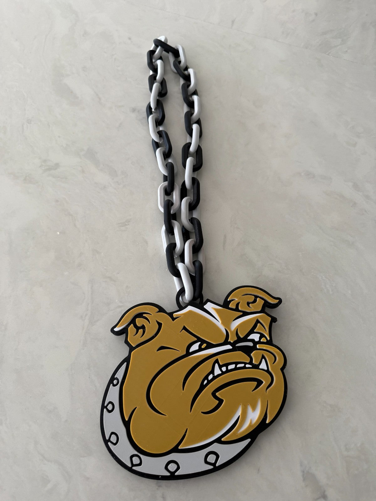 Bryant Bulldogs Oversized Necklace, Turnover Hype Chain HandMade 3D Printed