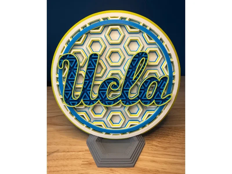 UCLA Bruins Wall Art Or Display 3D printed Dimensional Mosaic
