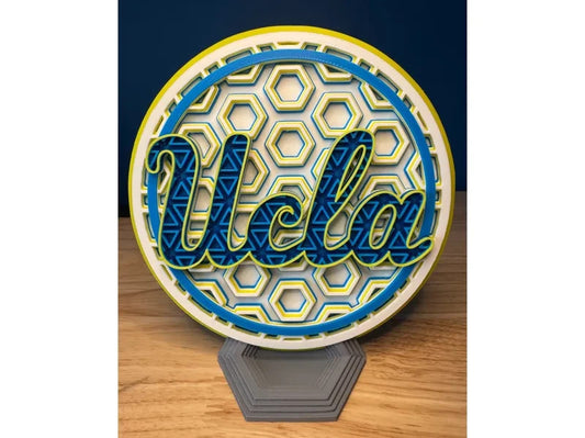 UCLA Bruins Wall Art Or Display 3D printed Dimensional Mosaic