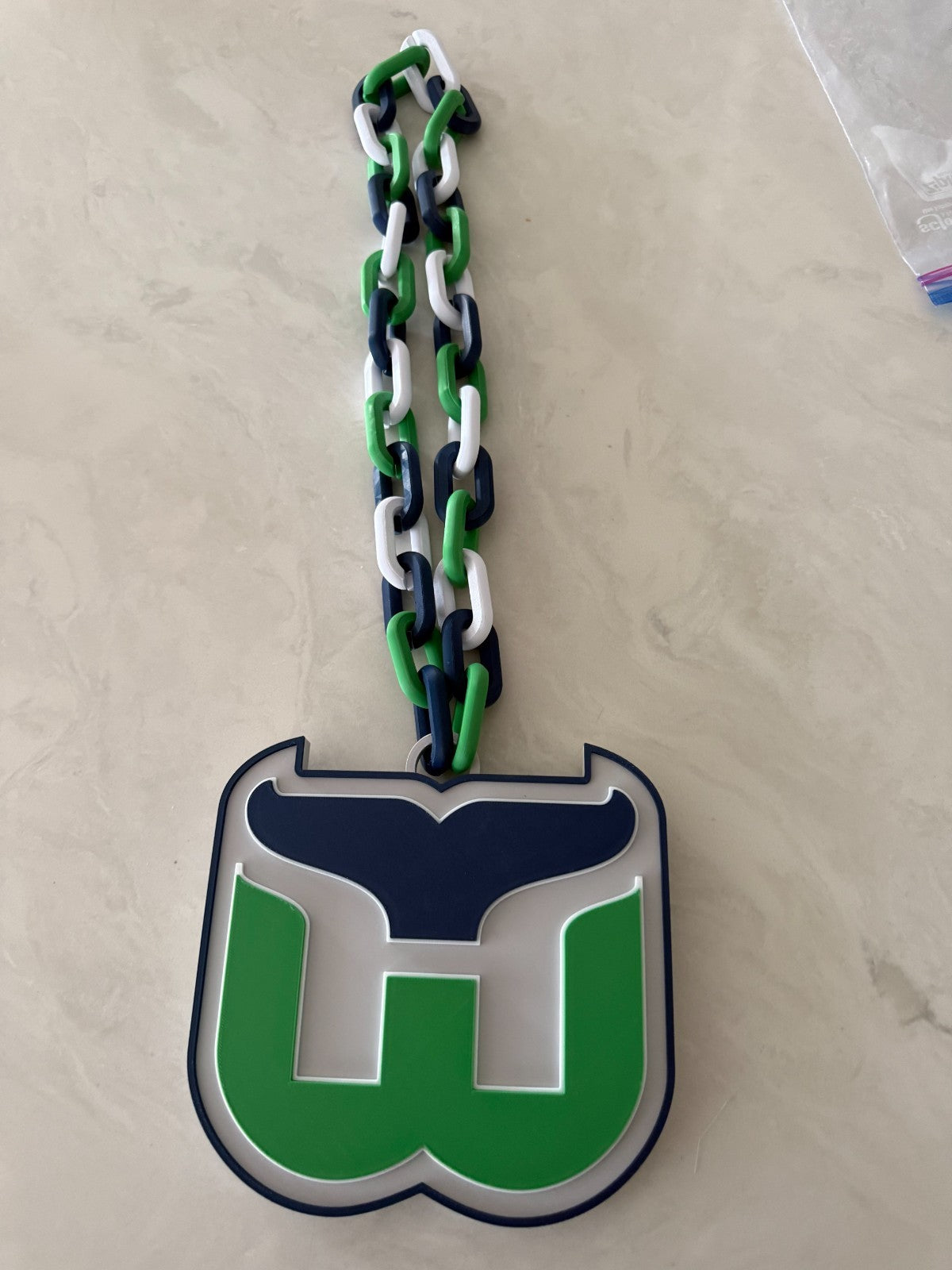 Hartford Whalers Oversized Necklace, Hype Chain
