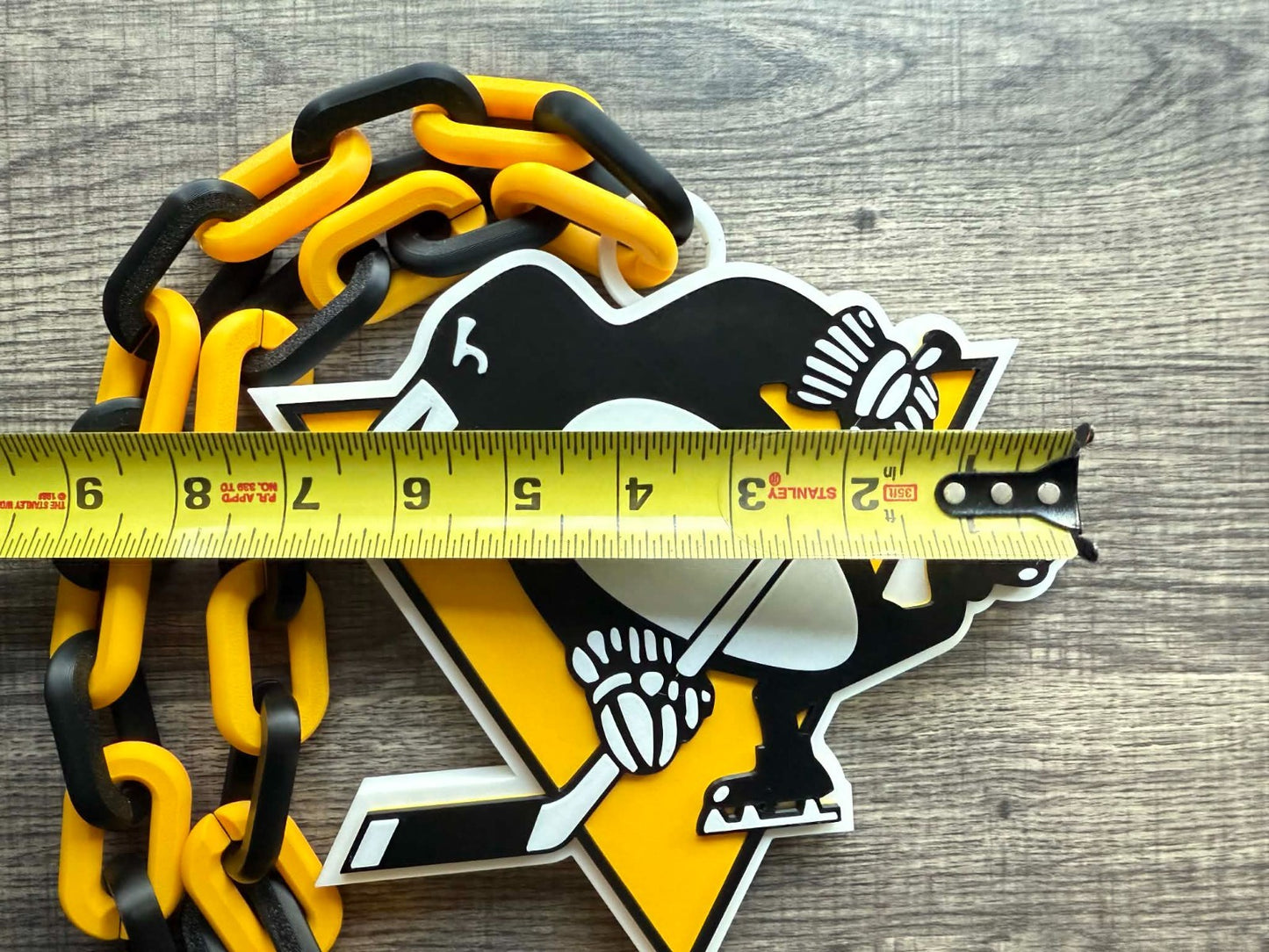 Pittsburgh Penguins Oversized Necklace, Hype Chain [Made To Order]