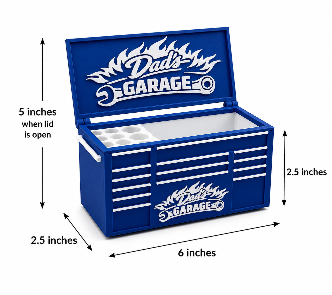 Toolbox Desk Organizer Dad's Garage | Father's Day Gift | Pen Holder