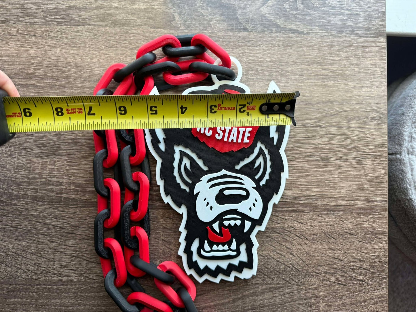 NC State Wolfpack Oversized Necklace, Hype Chain [Made To Order]