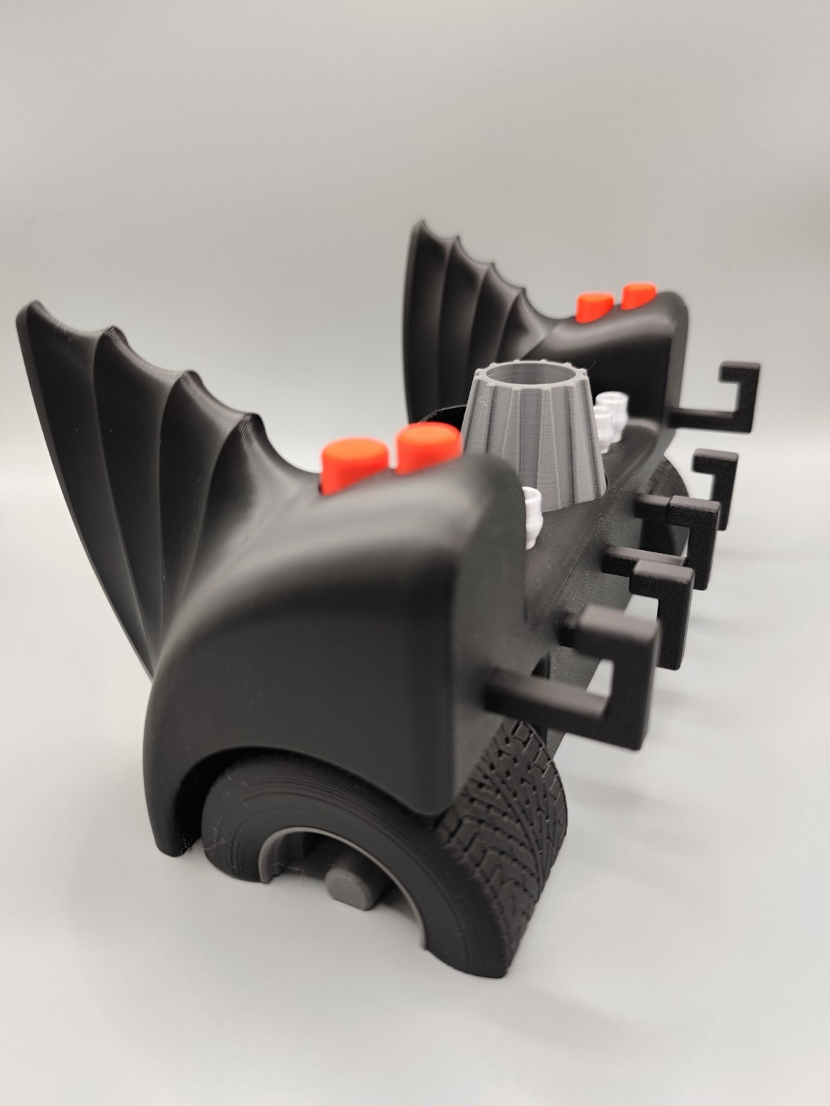 Batwing Wall Key Holder | Gothic Key Organizer | Modern Black Wall Hook | 3D Pri