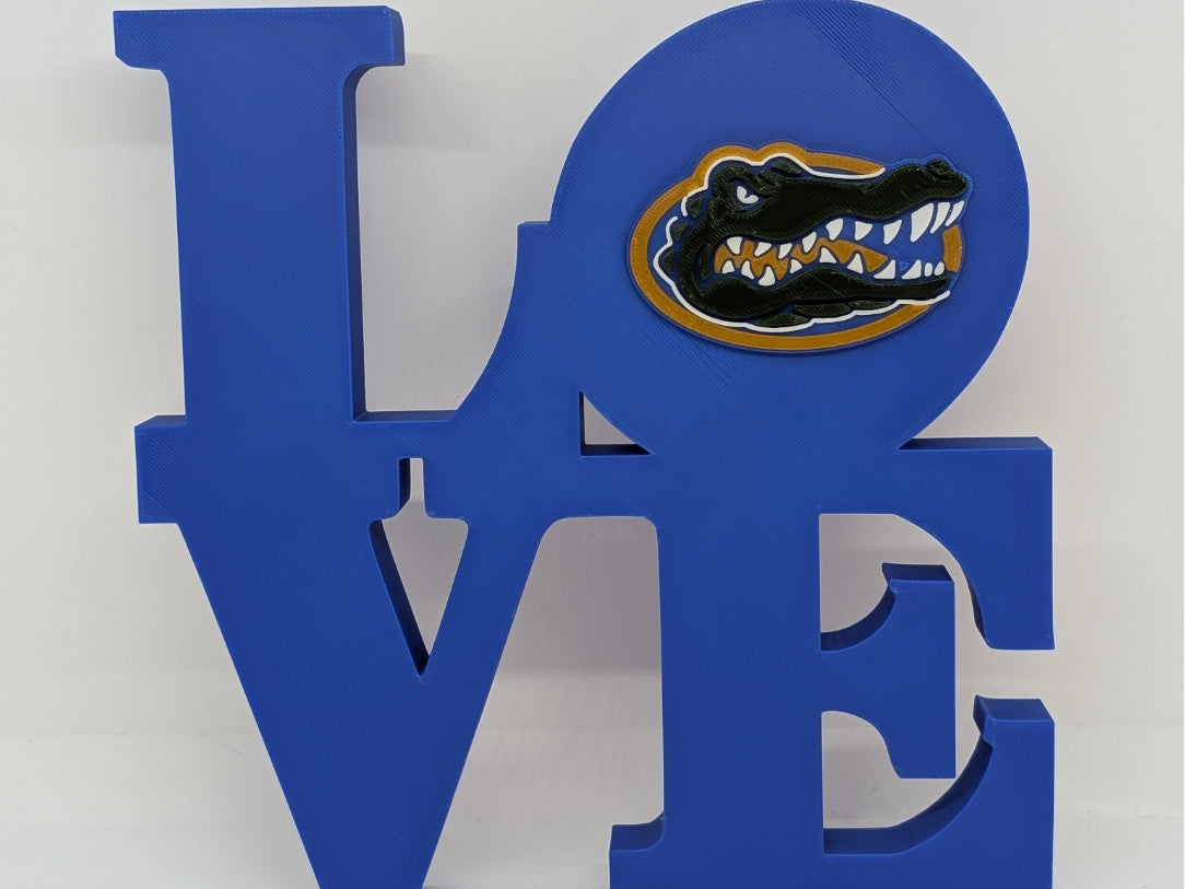 University Of Florida Gators Love Park Sign 3D Printed Wall Sign