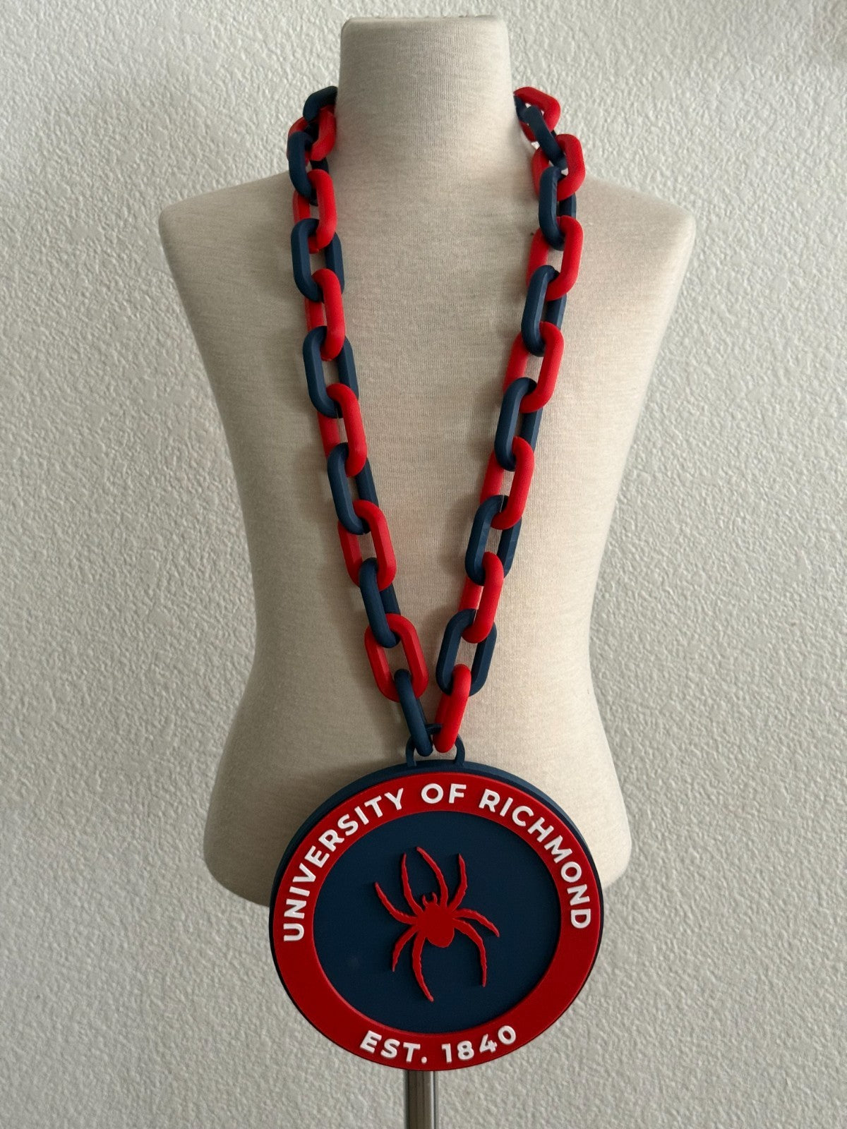 Richmond Spiders Oversized Logo Necklace Turnover Hype Chain HandMade 3D Printed